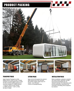 Cammi nhà thép hiện đại Viên Nang Nhà 2 gói 40hq 60% chi phí tàu cắt biến Homestay mô-đun thiết kế hiện đại cho biệt thự - Product Image 6