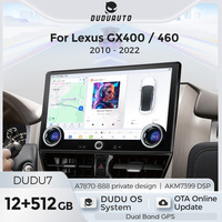 DUDUAUTO Passend für Lexus GX400 460 2010-2022 12,5-Zoll Modifiziertes Android-System Bluetooth Car-Play Navigationsbildschirm