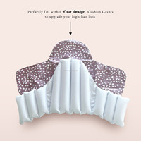 Housse de coussin en mousse rose Daisy pour chaise haute Antilop avec insert gonflable intégré, lavable, pour filles