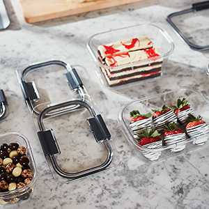 Thực phẩm lưu trữ container <span class=keywords><strong>BPA</strong></span> <span class=keywords><strong>free</strong></span> kín nắp lý tưởng cho bữa ăn trưa chuẩn bị bữa ăn thừa thiết lập của 5 - Product Image 6