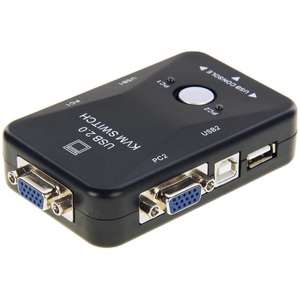 KVM <b>Switch</b> 2 Port <b>USB</b> 2.0 VGA <b>USB</b> Console PC1 PC2 Dual Computer Sharing - Product Image 2