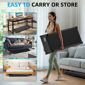 Caminadora Eléctrica Plegable para Debajo del Escritorio, Mini Caminadora Portátil para Uso Doméstico, 0.65HP, Control por Aplicación Móvil, Velocidad de 1-8KM/H - Product Image 4