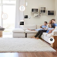 Système d'alarme de sécurité domestique sans fil intelligent WiFi Tuya Staniot 433 MHz, kit avec corps ultra-fin de 12 mm, puce intelligente 600 MHz, prend en charge 200