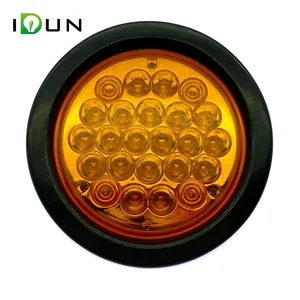 4 Inch Amber Led Truck Lights 12v 24v Led Truck Stop Tail Light Led Turn Signal Brake Lights Trailer Lamp Other Car Accessories