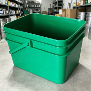 20L Square Plastic Pail With Handle Food Grade Large Capacity Rectangular Plastic Bucket For <b>Paint</b> Chemical Storage - Product Image 1