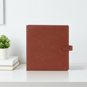 Raccoglitore ad Anelli A4 in Pelle PU Personalizzato, Portadocumenti Ricaricabile per Ufficio, Scuola e Regali Aziendali - Product Image 5