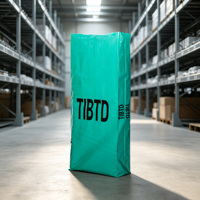 Sac en PE personnalisé de 25 kg, haute résistance, sacs en plastique à fond carré pour l'emballage et le transport de produits chimiques