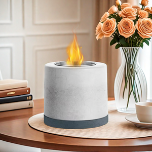 Stokta yuvarlak beton açık ve kapalı şömine masa yangın çukur soba küçük taşınabilir <span class=keywords><strong>Mini</strong></span> ateş çukuru - Product Image 4