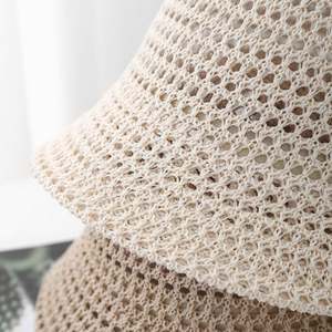 Chapeau Bob en Tricot Creux Simple Style Japonais pour l'Été, la Plage et les Voyages en Extérieur - Product Image 3