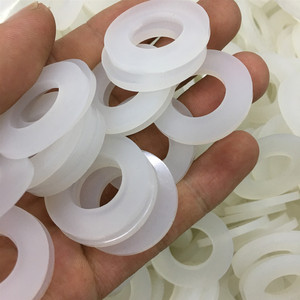 Flat Silicone <b>Washers</b> M4 Screw Size Plain Finish For General Industry Use Transparent And Odorless Seals - Product Image 4