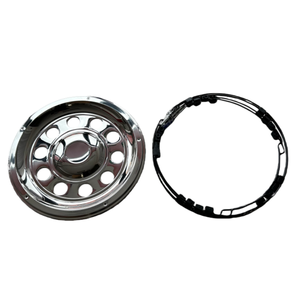 Juego Completo de Tapacubos Cromados de Alta Calidad de 22.5 Pulgadas para Camiones Volvo con Instalación Autoadhesiva - Product Image 3