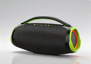 Altavoz Estéreo Portátil Impermeable con Asa <span class=keywords><strong>de</strong></span> Transporte, Luz LED Rítmica, <span class=keywords><strong>Caja</strong></span> <span class=keywords><strong>de</strong></span> Sonido Inalámbrica para Acampar al Aire Libre - Product Image 1