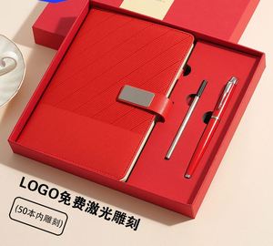 Promotion Twill Pattern Notebook with Magnetic Closure Custom Logo for Business Office Supplies Gift - Product Image 4
