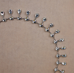 ELLE DANSES Oriental Danse Du Ventre Métal <span class=keywords><strong>Argent</strong></span> Goutte D'eau Diamant Femmes Hanche Taille Chaîne Sash Ceintures pour Adultes Danseurs Du Ventre - Product Image 4