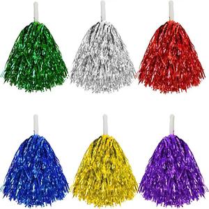 Bâton de cheerleading manuel, Jupes hula, Franges métalliques pour décorations de fête, Rideau de pluie en soie - Product Image 4