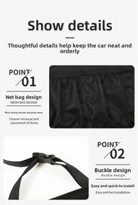 Многофункциональный органайзер для багажника автомобиля из ткани Оксфорд, подвесной, на спинку заднего сиденья, сумка для хранения - Product Image 4