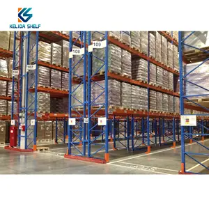 Ripiano per Racking Pallet in metallo resistente realizzato in fabbrica con a goccia in posizione verticale e trave