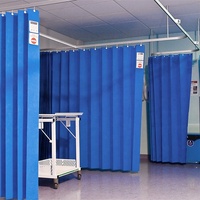 Système de rail de rideau d'hôpital en aluminium pour cloison médicale, fixation au plafond, formes L, U, E, T pour l'intimité des salles d'hôpital