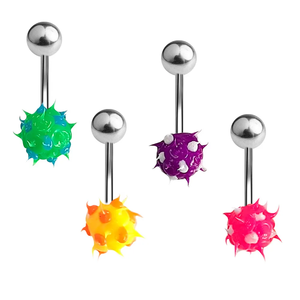 <span class=keywords><strong>Silicone</strong></span> Spike Ball <span class=keywords><strong>Nombril</strong></span> Anneau Multi Couleur Koosh Ball <span class=keywords><strong>Nombril</strong></span> <span class=keywords><strong>Piercing</strong></span> Bijoux Mode Corps Bijoux En Gros - Product Image 6