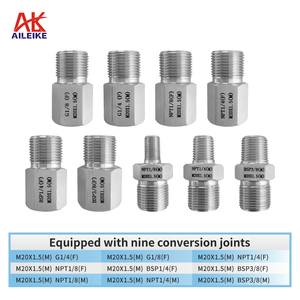 AILEIKE106SF Calibrateur marin d'essai pneumatique à la main 0 ~ 35MPa Pompes hydrauliques manuelles Instruments de mesure de pression - Product Image 6