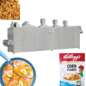 Machine automatique haute performance pour la fabrication de flocons de maïs, électrique/à gaz, avec moteur, pour ligne de production de céréales soufflées et de substituts de repas - Product Image 2