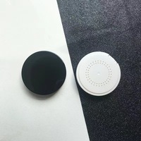 Poudre compacte ronde magnétique à 2 couches avec miroir, couleur blanche, 50mm 10g