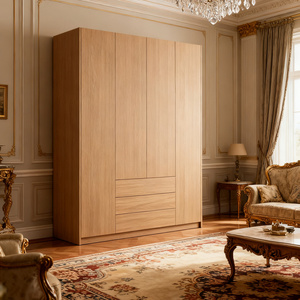 Armadio Moderno in Legno Massello Personalizzato QD-DS-0005, Pratico Guardaroba in Legno <span class=keywords><strong>per</strong></span> Camera da Letto, Servizio di Design <span class=keywords><strong>per</strong></span> Abbigliamento - Product Image 4