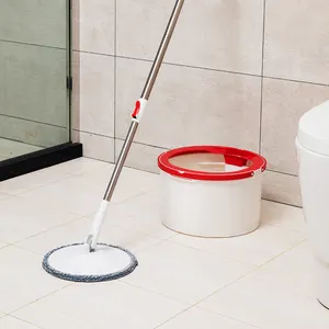 Round Dirty Water Separated Spin Flat And Bucket Set Squeeze Floor Cleaner Mop