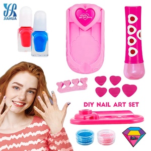 JH Kids-Kit de esmalte de uñas 3 en 1, no tóxico, purpurina, <span class=keywords><strong>para</strong></span> salón de belleza, regalo de <span class=keywords><strong>cumpleaños</strong></span> - Product Image 1