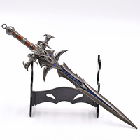 Épée de luxe en alliage de zinc de 30 cm, modèle Frostmourne Tête de Mouton, style jeu, pour cosplay