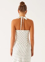 Ensemble jupe à pois 2 pièces pour femme – Tenue d'été deux pièces de haute qualité