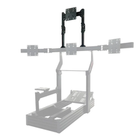 Support universel pour moniteurs en profilés aluminium, montage rapide et facile, réglage de précision, support pour quatre moniteurs pour simulateur de course
