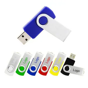 ذاكرة فلاش USB 2.0 3.0 بشعار مخصص محرك أقراص 2566GB 32GB 4GB 128GB ذاكرة مفتاح USB للبيع بالجملة محرك فلاش USB دوار