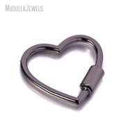 FC33853 cuivre bijoux coeur forme vis fermoirs pour bijoux à bricoler soi-même faisant accessoires composants résultats fournitures en gros