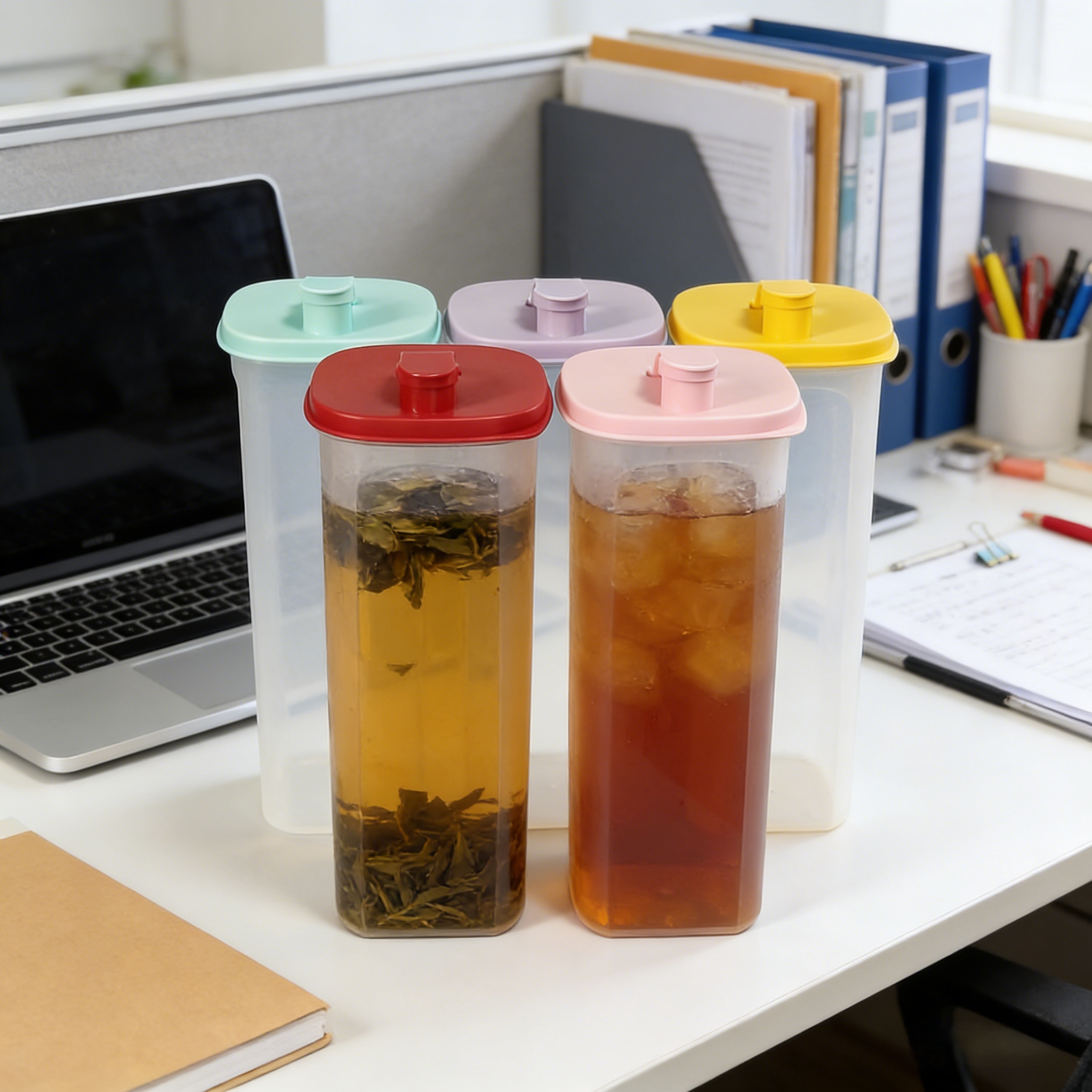 Airtight PP Kitchen Storage Containers Set Injection Molded Clear Jars Lids for Flour Sugar Space-Saving Pantry Organization