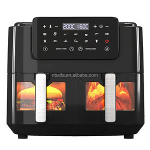 Aifa 9 litri due zona cottura 4.5l + 4.5l doppio cestello friggitrice elettrica aria profonda con <span class=keywords><strong>2</strong></span> cestelli Air frier elettrico 9 litri - Product Image 4