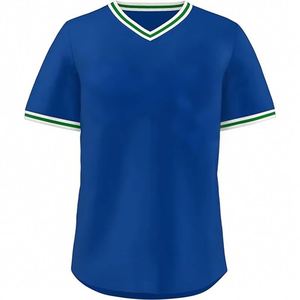 เสื้อเบสบอลคอกว้างแบบเรียบ คุณภาพสูง สำหรับงานซับลิเมชั่น แห้งเร็ว - Product Image 1