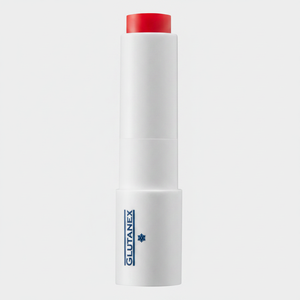 Baume à lèvres Glutanex Lip Glow Balm Scarlet, léger, lissant, éclaircissant, rafraîchissant, nourrissant, bio, luxueux, raffermissant, brillant. - Product Image 2