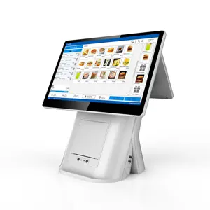 Programmable 15.6 Inch Touch Screen 4GB RAM Android POS Terminal for Petrol Station with 80mm Printer