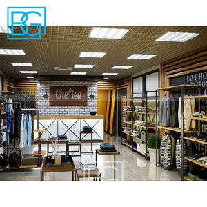 Luxury Boutique quần áo giá đứng hiển thị treo tường quần áo giá kệ quần áo cửa hàng trang trí - Product Image 2