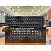 Console de mixage numérique DL32, 32 entrées, 16 sorties, boîte de scène avec 32 préamplis micro, interfaces ULTRANET et ADAT