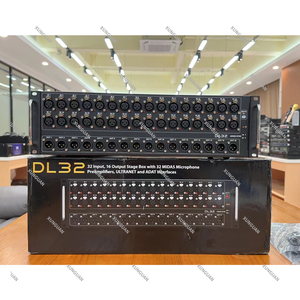 Dl32 trộn kỹ thuật số Mixer 32 đầu vào 16 đầu ra giai đoạn box với 32 Microphone tiền khuếch đại ultranet và ADAT giao diện - Product Image 2
