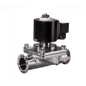 วาล์วน้ำโซลินอยด์สเตนเลสสตีลเกรดอาหารแบบสองทางขนาด 1.5 นิ้ว COVNA B2Bclearance Sale Tri Clamp - Product Image 2