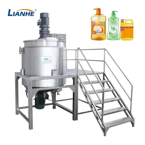 500L 1000L Stainless steel Electric Heating Mixer Homogenizing Hand Sanitizer Making Machine Liquid Soap Mixing Equipment