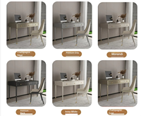 Bureau en bois massif de luxe léger et bureau d'ordinateur avec ensemble de chaises pour la maison, bureau simple pour petits appartements, bureau d'écriture