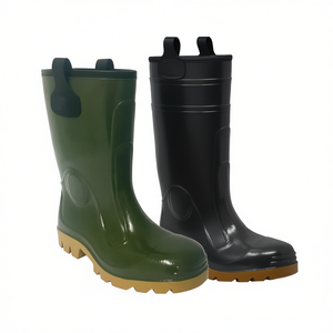 Botas de seguridad verdes de PVC hasta la rodilla, talla 42, marca Para Sole - Product Image 2