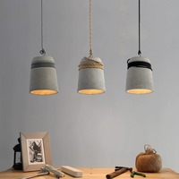 Nordique Ciment Industrie Style Suspension Intérieur Art Déco Lampes Bar Restaurant Chez L'habitant Lustre wabi sabi suspension