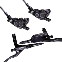 Freno a disco idraulico colorato a 4 pistoni personalizzato con pastiglie meccaniche complete di raffreddamento per parti di Mountain bike