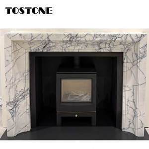 Marbre blanc naturel Tostone, finition polie, pour salle à manger intérieure, ambiance chaleureuse, décoration intérieure - Product Image 3