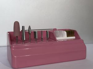 JadeNail gümüş uzun sivri konik Tungsten karbür tırnak matkap uçları akrilik tırnak ipuçları taşlama manikür (sol/sağ el kullanımı) - Product Image 4